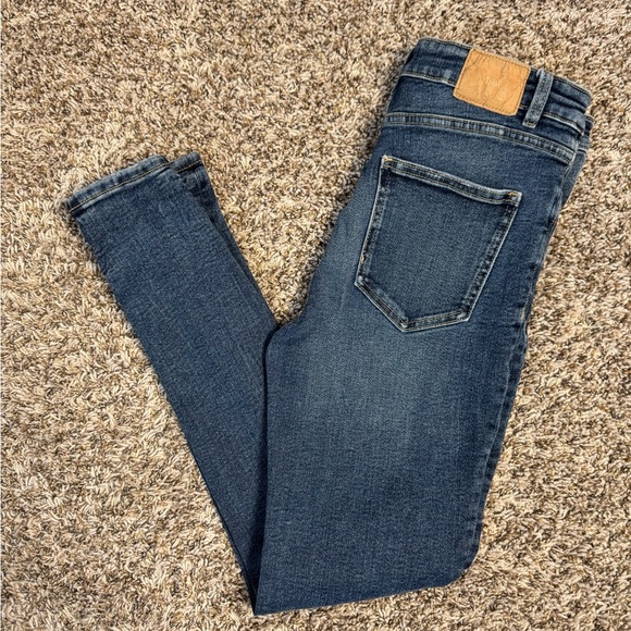 Zara - Women's Skinny Blue Jeans - Size 8 - Picture 1 of 7